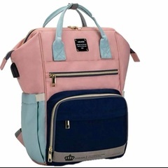 【新品未使用】LEQUEEN★マザーズバッグ 大容量 保温ポケッ...