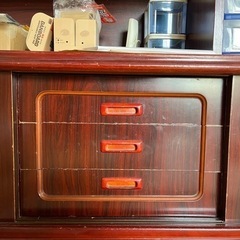 収納家具　食器棚　古道具の画像