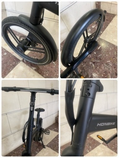 HONBIKE ホンバイク電動自転車 電動アシスト折りたたみ自転車