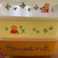 プーさん　3段ランチボックスの画像