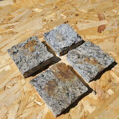 土日引き取り対応可　天然茶御影石　カナダ産　カレドニア　1150枚　ピンコロ　DIYで庭を豪華にの画像