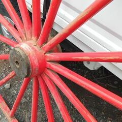 大きな❗🎌🎌🎌❗消防 鉄 車輪　骨董品の画像