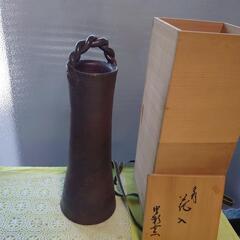 美品！備前焼、手付花入の画像