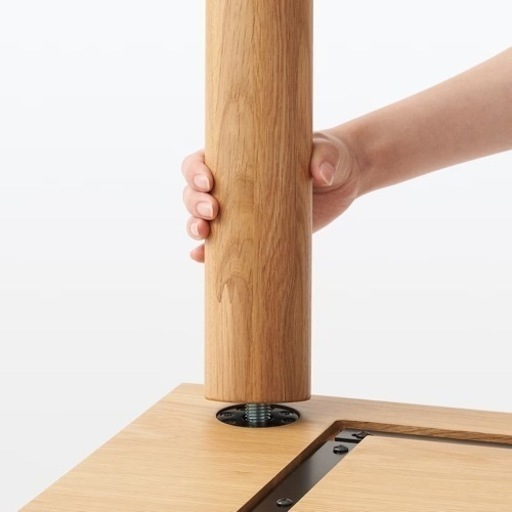 【新品未使用】MUJI 無印良品 木製テーブル 脚 4本組 2セット 72cm オーク材