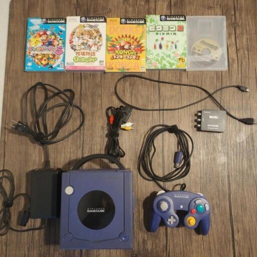 ゲームキューブ 本体 HDMI変換器 ソフトセット