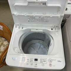 洗濯機　No.12164　ヤマダ　2021年製　4.5kg　YWM-T45H1　【リサイクルショップどりーむ荒田店】の画像