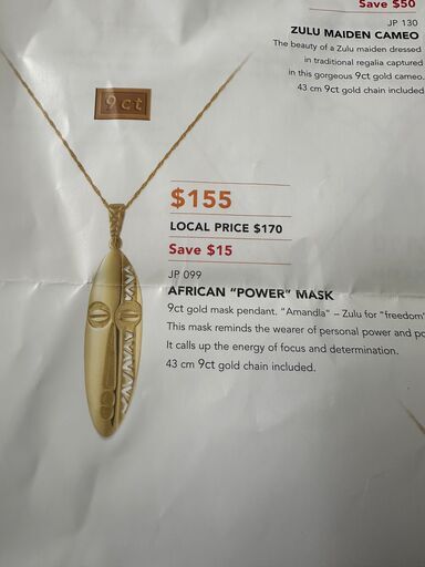 AFRICAN ELEGANCE ペンダント　ネックレス