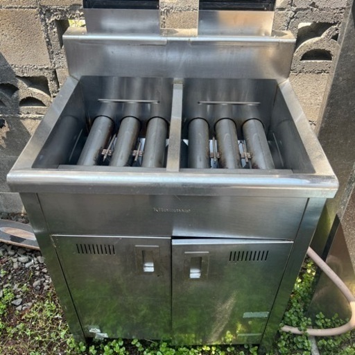 業務用　都市ガスフライヤ　kitazawa 業界最長1年保証】【中古】ガスフライヤー 北沢産業 KFE-40-T 幅