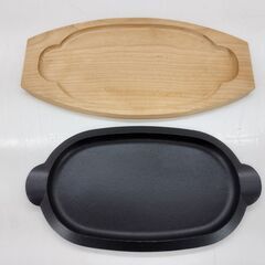 在庫3個 未使用品 南部鉄器 岩鋳 ステーキ皿 鉄皿　/TJ-1797 2F北の画像