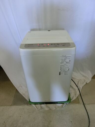 Panasonic 縦型洗濯機 NA-F50B-13 2020年製　5㎏「からみほぐし」槽カビ予防・抗菌加工ビッグフィルター搭載