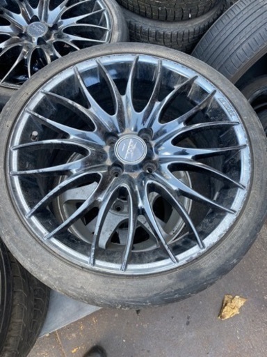 17インチ　7j  4穴　PCD100  WORK  ホイール アルミ　4本セット　タイヤなし