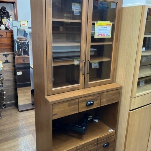 レンジボード　アンティーク調　食器棚（B5-22）