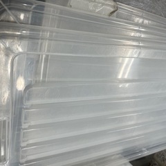 半額セール‼️薄型　クリア衣装ケース　残り2セット　難あり　　の画像