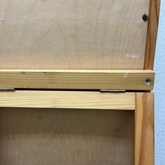 スタンドミラー　木製フレームの画像