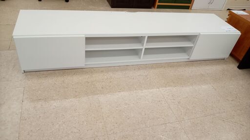 店長値引き★ジモティ割あり★  テレビ台 白 H30.5×D41.5×W180 クリーニング済み TJ5856