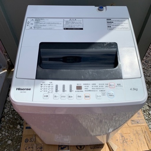 2018年 洗濯機 Hisense 4.5kg HW-T45C家電 生活家電