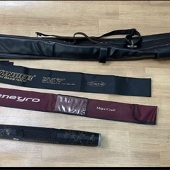 M14112【1】釣竿ケース 4点まとめて 竿袋 フィッシング 釣道具
