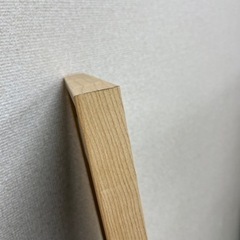 スタンドミラー 木製フレームの画像