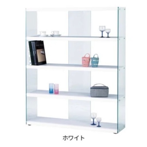 ガラスシェルフ　棚　収納家具 本棚