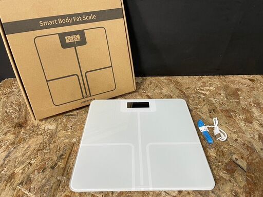 美品★LOESOKO 体重計 体組織計 スマホ連動 充電式 ベビーモード搭載 ヘルスメーター★