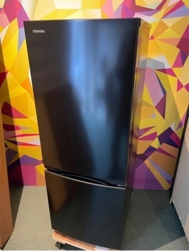 【中古】2023年製 東芝 GR-U15BS(K) 冷蔵庫 2ドア冷蔵庫 (153L・右開き) セミマットブラック