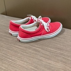 ［ VANS / ヴァンズ ］👟 赤 ，スニーカーの画像