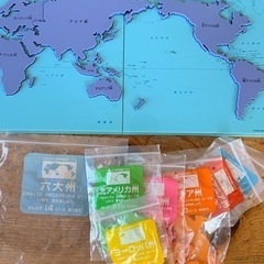 公文の世界地図パズル　、日本地図パズルの画像