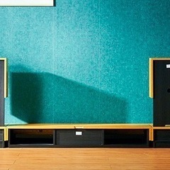 福山工芸テレビボード　サイドキャビネット