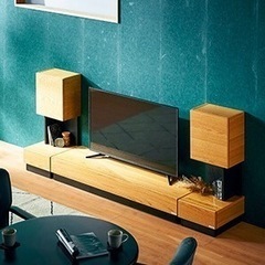 福山工芸テレビボード　サイドキャビネット