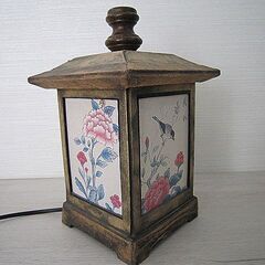 【お取引き 決まりました】和風 卓上 ランプ 灯籠風 インテリア【中古】JO5059SAIの画像