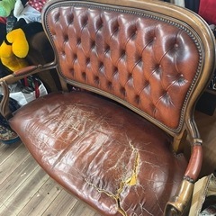 ビンテージ家具 ソファ 3人掛けソファの画像