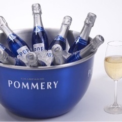 ≪POMMERY≫ シャンパンクーラー & シャンパングラス2個の画像