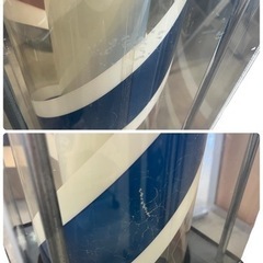 NO.1434 【中古】 動作品 サインポール 床屋 理容室 回転灯 屋外の画像