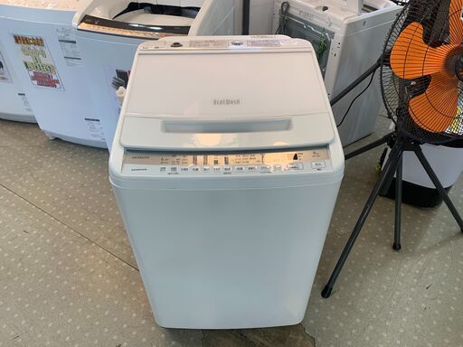 安心の分解洗浄済日立 8.0Kg全自動洗濯機 BW-V80F 2021年製 保証有り【愛千142】