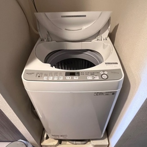 SHARP  シャープ  洗濯機   ES-GE7D-W 2020年製  7kg