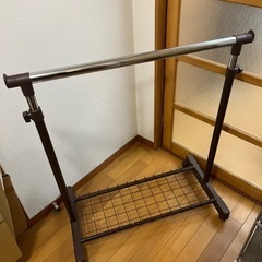 ハンガーラック ブラウン