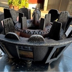 業務用 鋳物コンロ 都市ガス 13A 幅270×奥行410×高100(mm) 13mmゴム管 ガスコンロ 五徳コンロ ガス台 焼き物器 厨房機器 店舗用品 大阪の画像