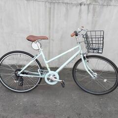 がっちり整備済み　通勤通学　自転車 27インチ　クロスバイク　ブ...