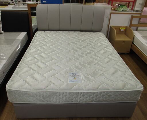 R502 America Sealy 幅152cmマットレス＆幅145cmフレームセット ワイドダブルベッド、Used・美品