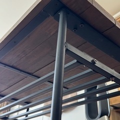 アイアンテーブル こたつ  天然木　タイル　ヴィンテージ風　ビンテージ風の画像