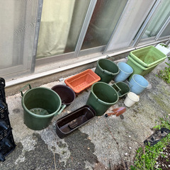ガーデニングの植木鉢