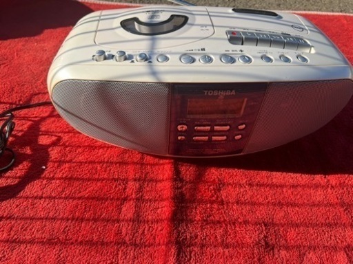 東芝 TOSHIBA CD ラジオカセットレコーダー TY-CDK3 通電のみ確認済み