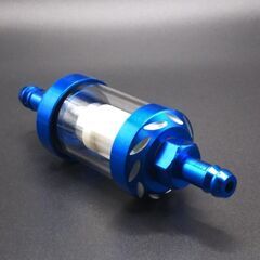 ガソリンフィルター 燃料フィルター青　ブルー　(分解清掃可)