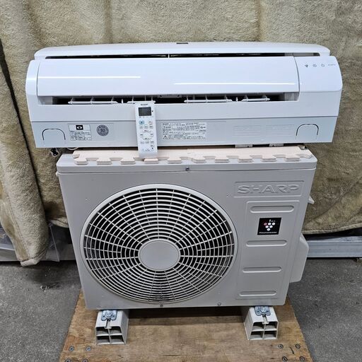 SHARP/シャープ プラズマクラスター7000搭載 AC-257TN 2018年製造 冷房2.5kW 暖房2.8kW 内部乾燥 除菌/脱臭 単相100V