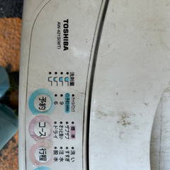 【引取限定】古い東芝製洗濯機 屋外にて使用 動作OKの画像