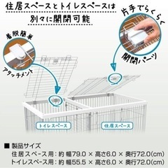 決まりました。ペティオ　トイレのしつけが出来るドッグルームサークル　屋根付き　ケージの画像