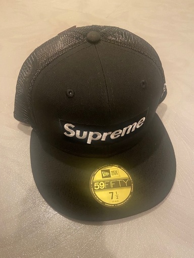 シュプリーム　ボックスロゴ　キャップ　メッシュ