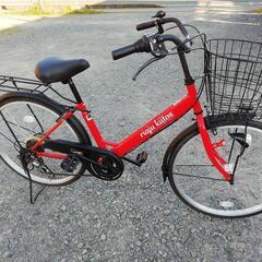 自転車 　ママチャリ　24インチ　（6段変速ギア）