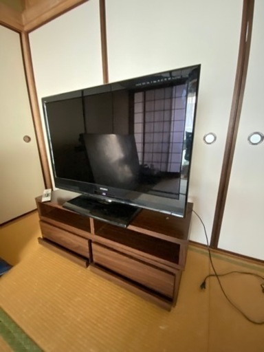 40インチ液晶テレビブルーレイ内蔵テレビボード付き