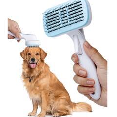 【新品】ペット ブラシ ワンプッシュ式 犬猫兼用 無痛浮き毛除去...